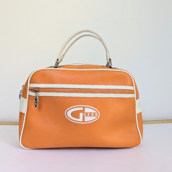 Guess Orange and White Women's Bag - Picture 1 of 15